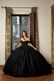 Off-Shoulder Ball gown with Lace by Bella Princess PQ1070