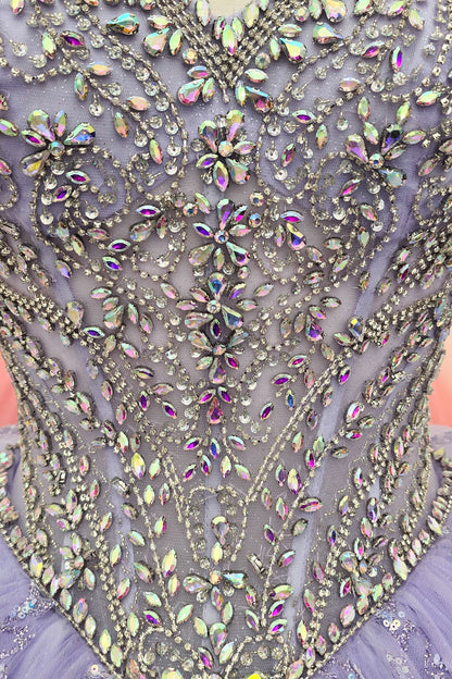 Platinum Sweetheart Quinceañera Gown  by Bella Princess Couture PQ1077