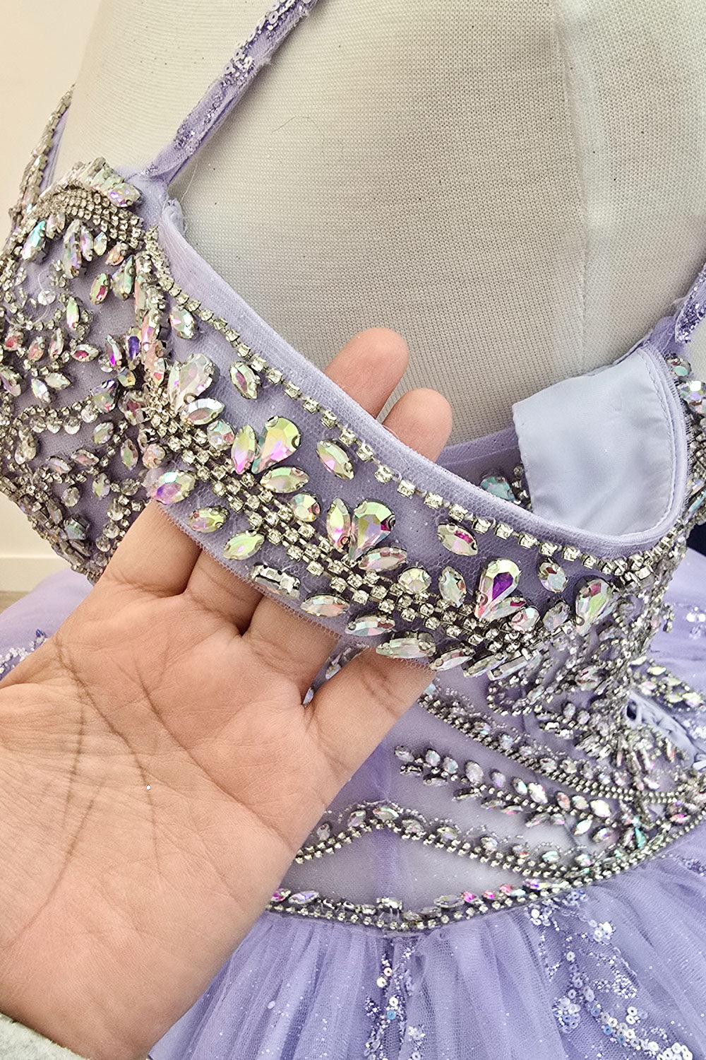 Platinum Sweetheart Quinceañera Gown  by Bella Princess Couture PQ1077