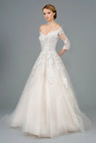 Off White bridal gown by GLS Gloria GL1803 www.snkdress.com