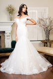 Off White bridal gown by GLS Gloria GL1938 www.snkdress.com