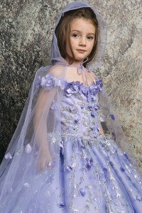 Mini Quince 3D Floral Gown Bella Princess Couture by Petite Adele / Pk 1004