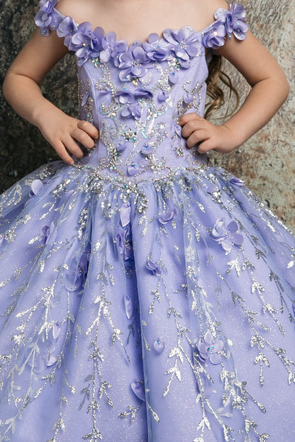 Mini Quince 3D Floral Gown Bella Princess Couture by Petite Adele / Pk 1004