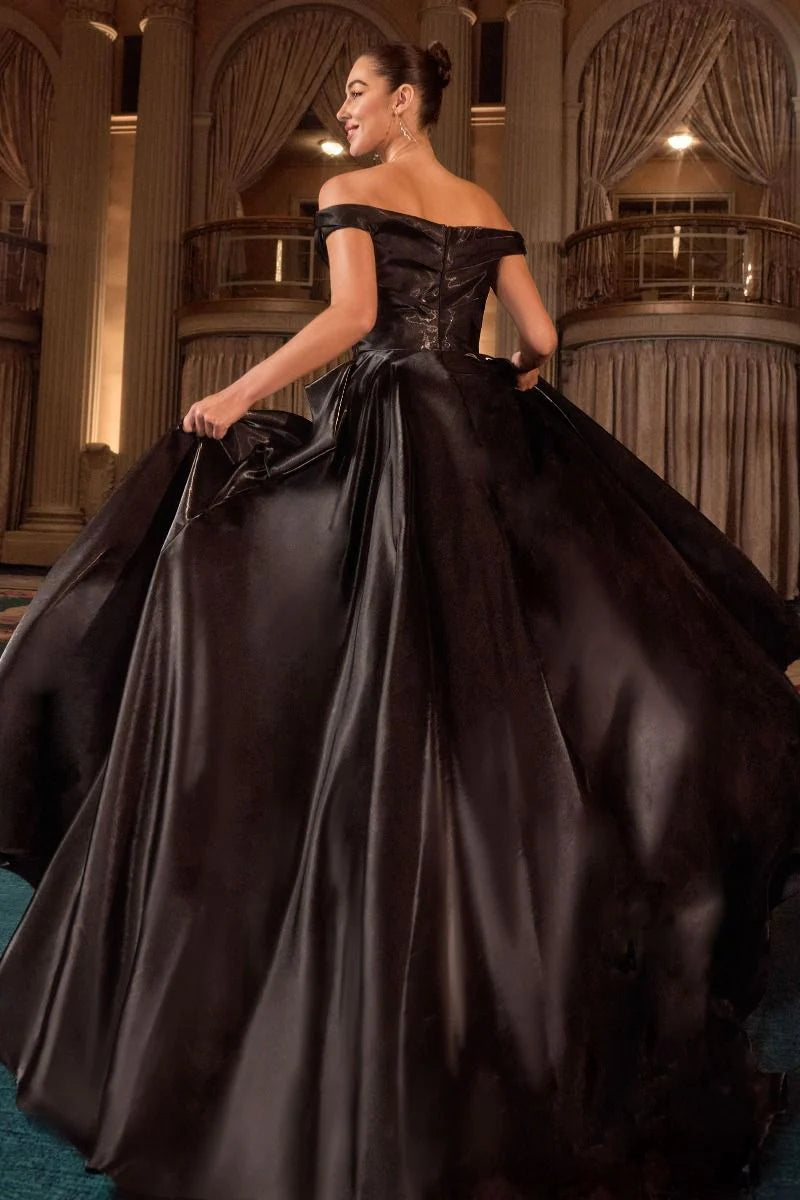 Off the Shoulder Ball Gown by Ladivine J885