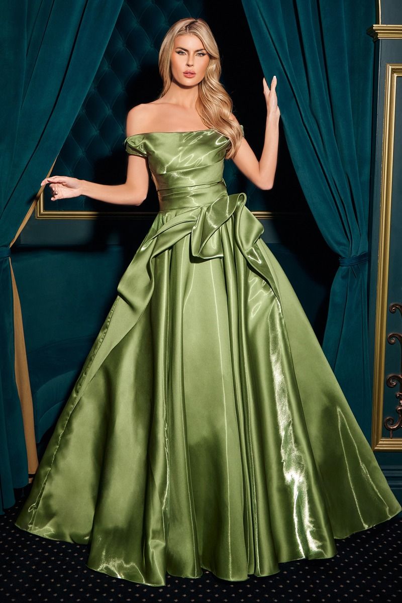 Off the Shoulder Ball Gown by Ladivine J885