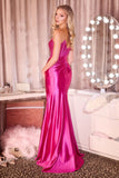 Sweetheart Crystal Fitted Gown by Ladivine J899