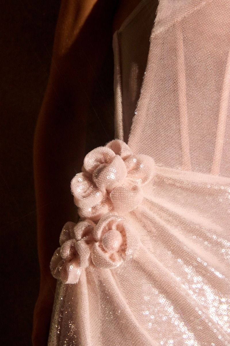 Strapless Sequin Fitted Gown by Ladivine 905..