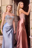 Strapless sweetheart fitted gown by Ladivine style KV1135 | www.snkdress.com