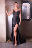 Strapless sweetheart fitted gown by Ladivine style KV1136 | www.snkdress.com