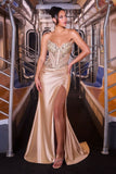 Strapless sweetheart fitted gown by Ladivine style KV1136 | www.snkdress.com