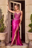 Strapless sweetheart fitted gown by Ladivine style KV1136 | www.snkdress.com
