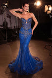 Strapless sweetheart mermaid gown by Ladivine style KV1139 | www.snkdress.com