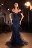 Off-Shoulder Mermaid Evening Gown by Ladivine KV1141