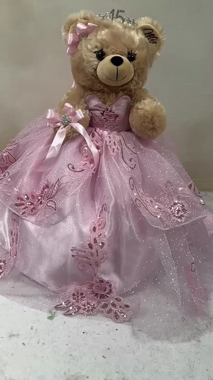 Teddy bear Quincenera Doll 160