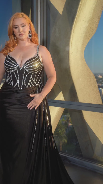 Plus Size Gown by Ladivine CDS440C
