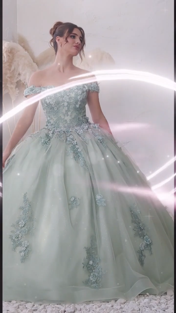 Shimmering Quinceañera Ball Gown by Joy Collection 1028000